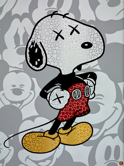 Just Be Kaws I Like To Take The Mickey by Paul Normansell - Original